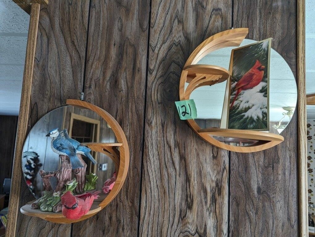 Bird/Mirror wall hangings