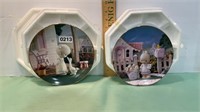 Precious moments, collector plates lot of 2 make