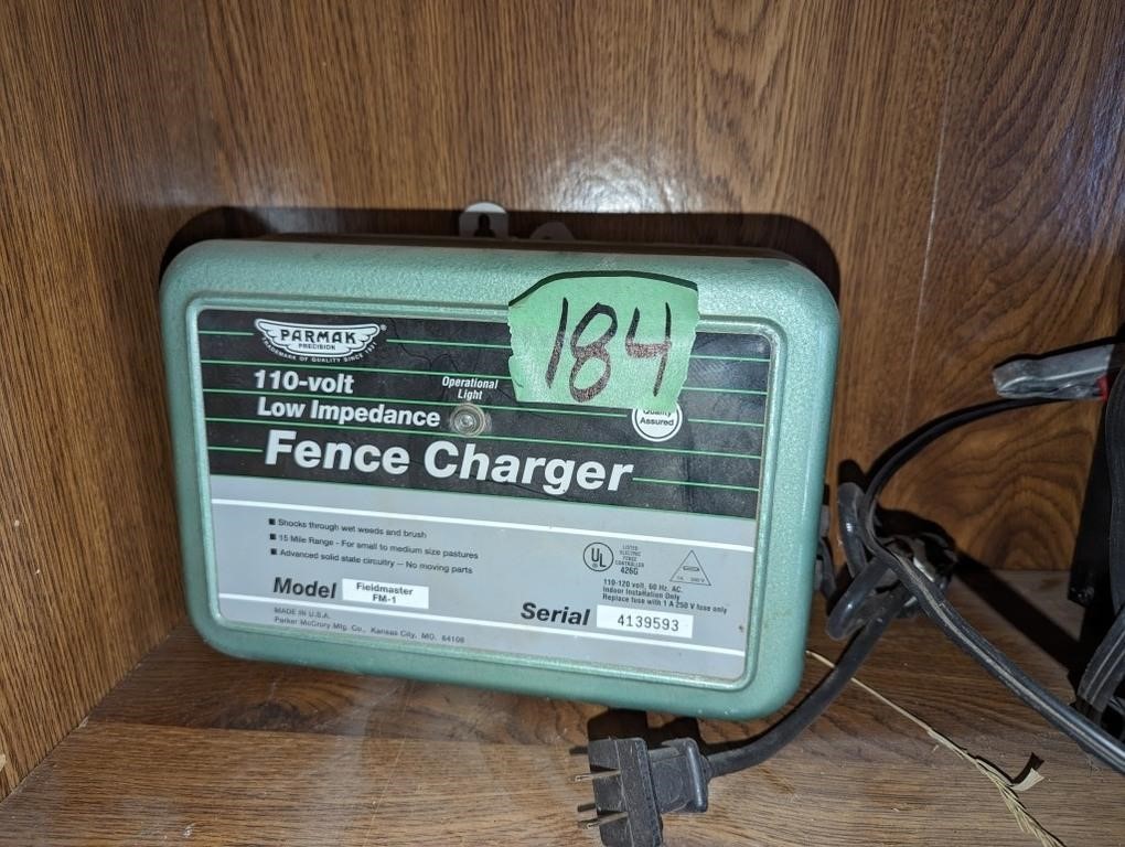 Electric fencer and battery charger