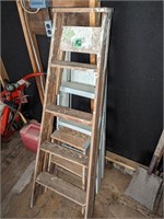 3 step ladders, 1 alum.
