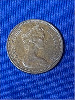 Very Rare 1971 Elizabeth II New Penny