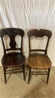 2 Wood chairs