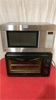 Toaster oven and microwave