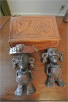 Aztec Figures And Box