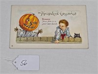 1900's Graphic Halloween Postcard