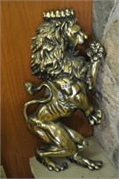 Metal Lion Plaque