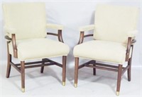 Pair of HON Upholstered MCM Armchairs