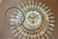 Vintage Sunburst Clock