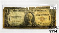 1935 $1 WWII Hawaii Issue Silver Certificate