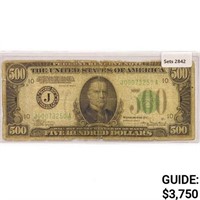 1934 A $500 Fed Reserve Note