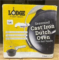 Lodge Seasoned Cast Iron Duct Oven WithOut Handle