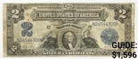 1890 $2 LG Silver Certificate CIRCULATED