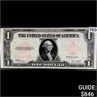 1923 $1 LG Silver Certificate ABOUT UNC