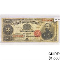 1891 $2 LG Treasury Note