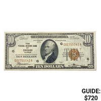 1929 G $10 US Chicago Bank, IL Fed Res Note