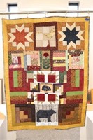 Bears Patchwork Throw size quilt