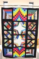 Color Explosion! Throw size quilt