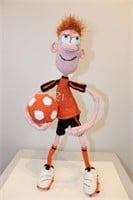 Poseable crocheted soccer player