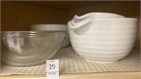 Duralex mixing bowls, white mixing bowl set and