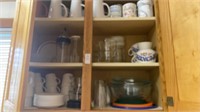 Mugs, cups and saucers, Pyrex mixing bowl set
