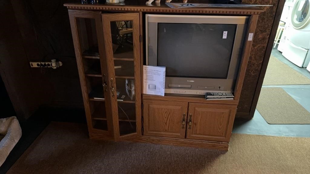 Wooden tv stand only no contents on top or on