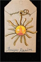 Sun Necklace #3 (Gold)