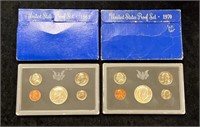 1969 & 1970 United States Proof Sets in Boxes