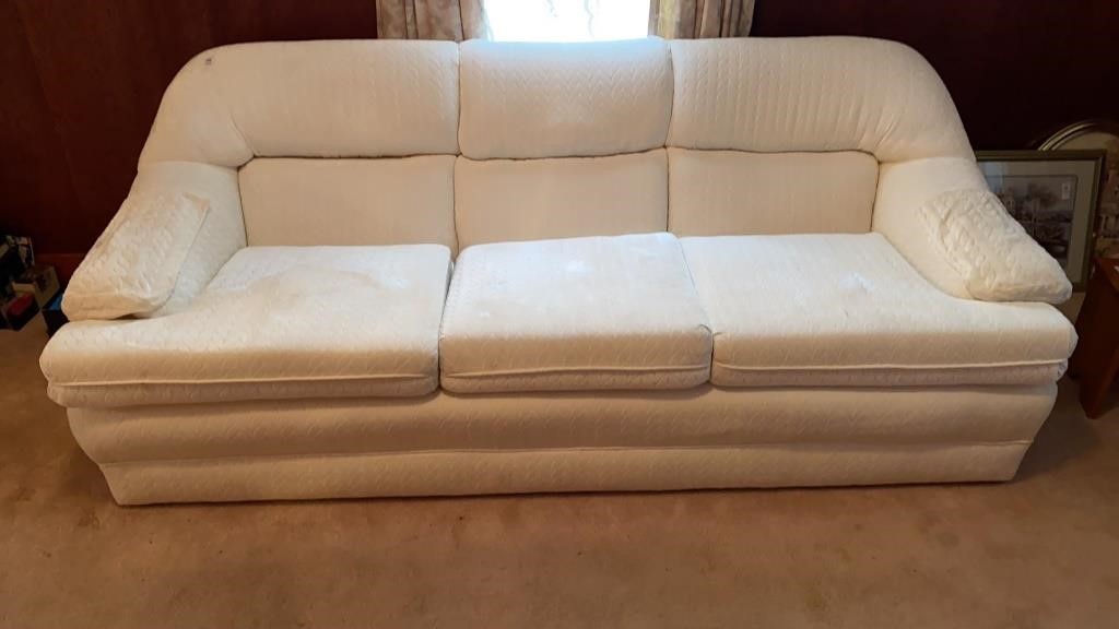 Couch 85 “, chair 40 “, footstool