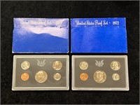 1971 & 1972 United States Proof Sets in Boxes
