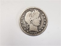 1898-0 Silver Quarter
