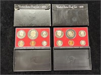 1978 & 1979 United States Proof Sets in Boxes
