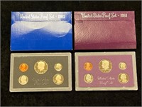 1983 & 1984 United States Proof Sets in Boxes