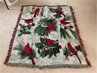 Cardinal throw blanket 4’x5.5
