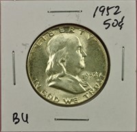 1952 Franklin Half Dollar BU