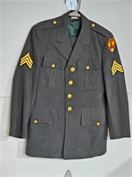 US Army Dress Uniform Size 37s Sargent (70's?)