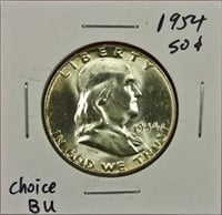 1954 Franklin Half Dollar Ch. BU