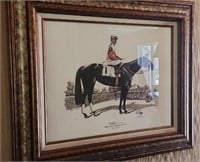 Joe Fears signed 75 Ruffian print Winner Triple