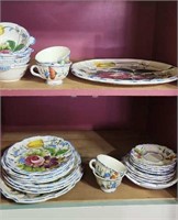 Italian made set of spring dishes approx 26