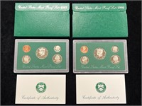 1997 & 1998 United States Proof Sets in Boxes