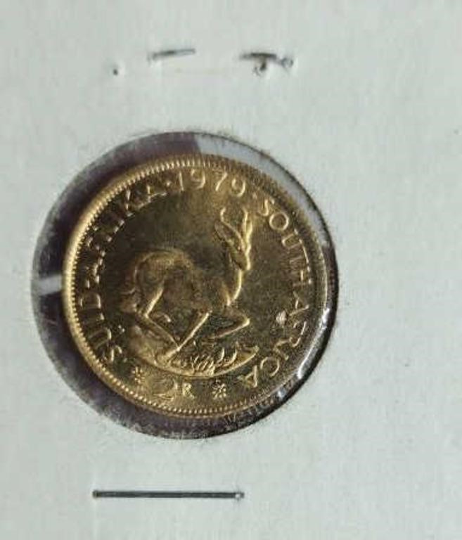 1979 South African 2 rand gold piece