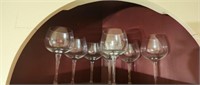 Set of 8 wine glasses