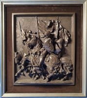 St George Wall Relief by D.H. Morton Marcus