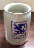 Lowenbrau Munich Coffee or Tea stonewear mug stein