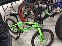 Green mad gear kids bike