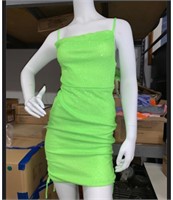 LOT OF 6 LIME GREEN DRESSES SMALL