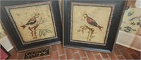 Pair of matching bird prints approx size is 24 x