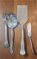 Silver-plated serving set