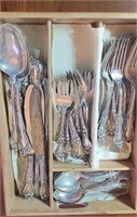 Chateau Rose Sterling silver flatware set approx