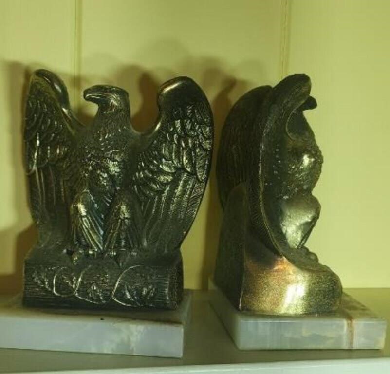 Pair of American eagle bookends