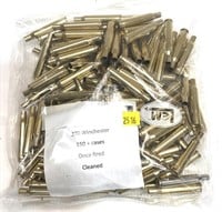Lot, .270 WIN. once fired brass, 150+ pcs.